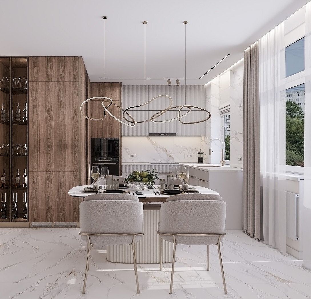 Thiết kế nội thất bếp hiện đại